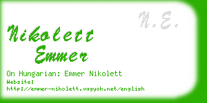 nikolett emmer business card